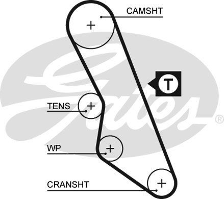Gates timing belt water pump - gates, belt/water